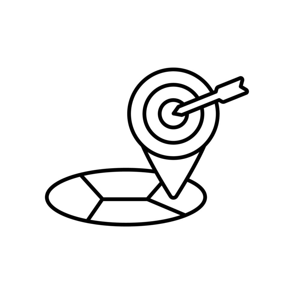 Icon a address, isolated against a clean background. vector