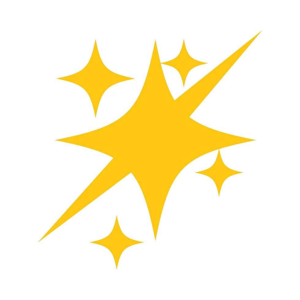 Glossy gold sparkle star symbolizing top food quality, great for culinary icons, reviews, or award labels. vector