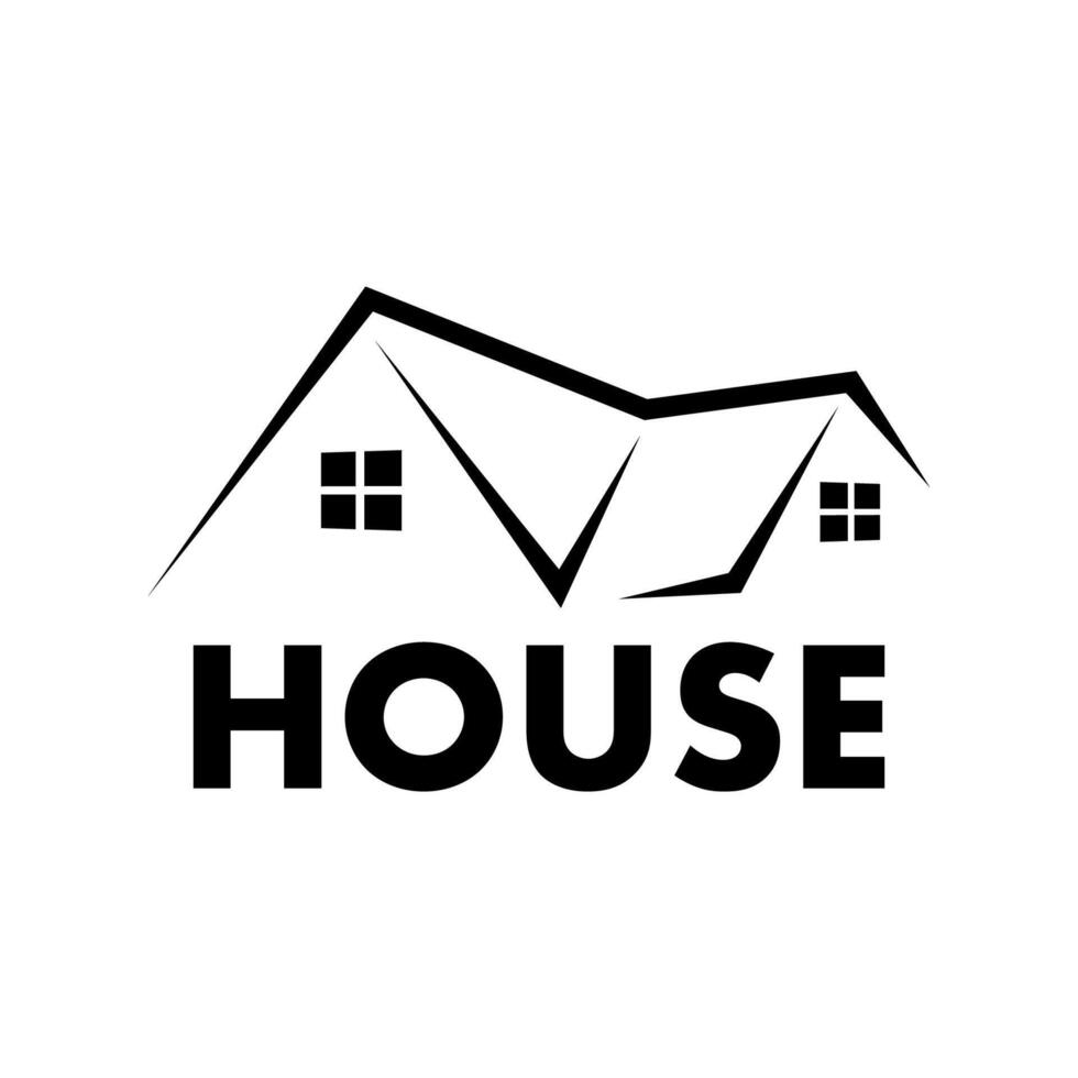 House home building logo design template vector