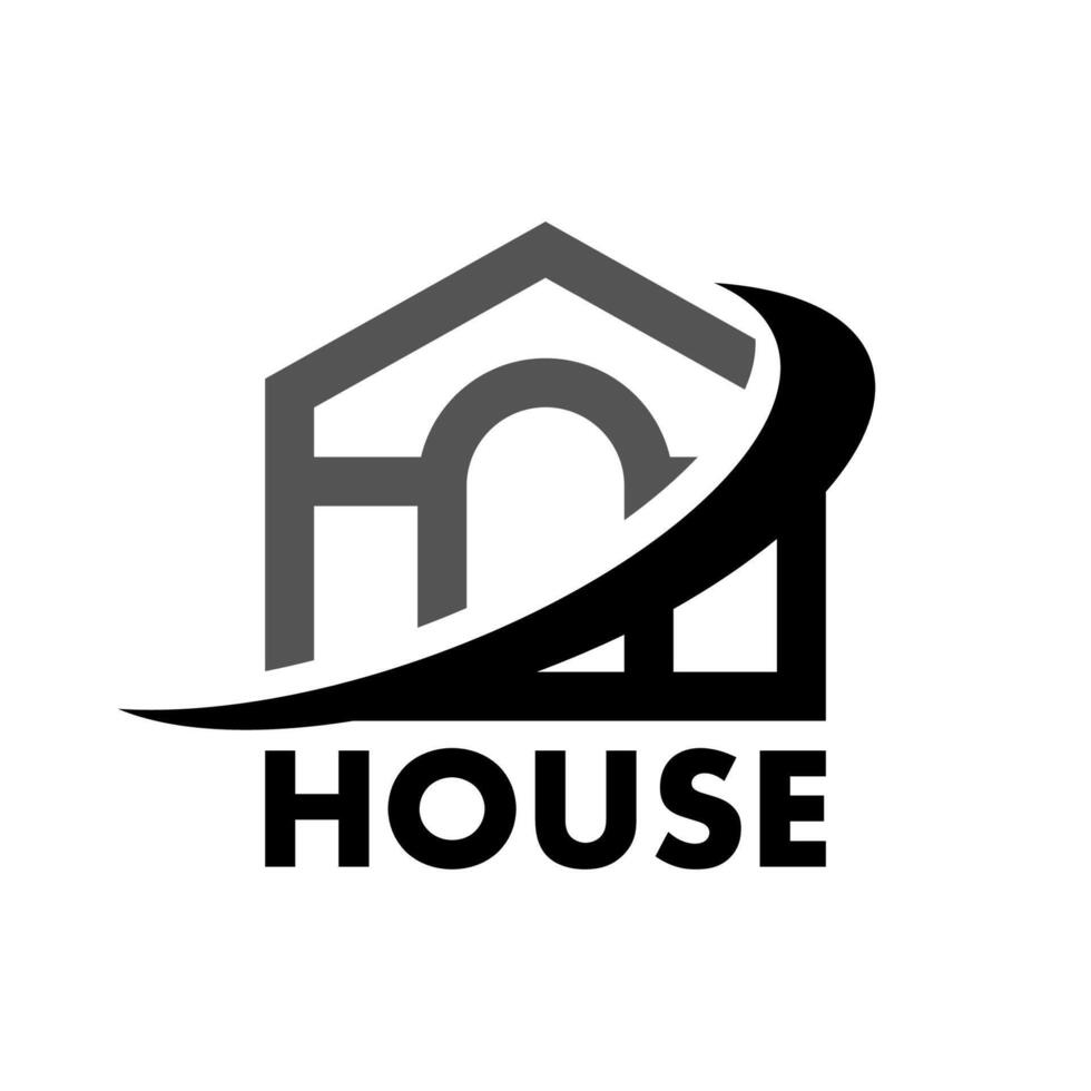 House building home logo design template vector