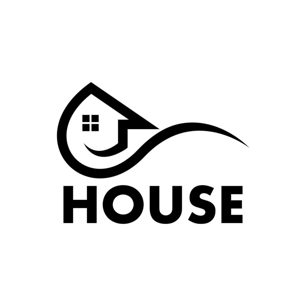 Home land building house logo design template vector