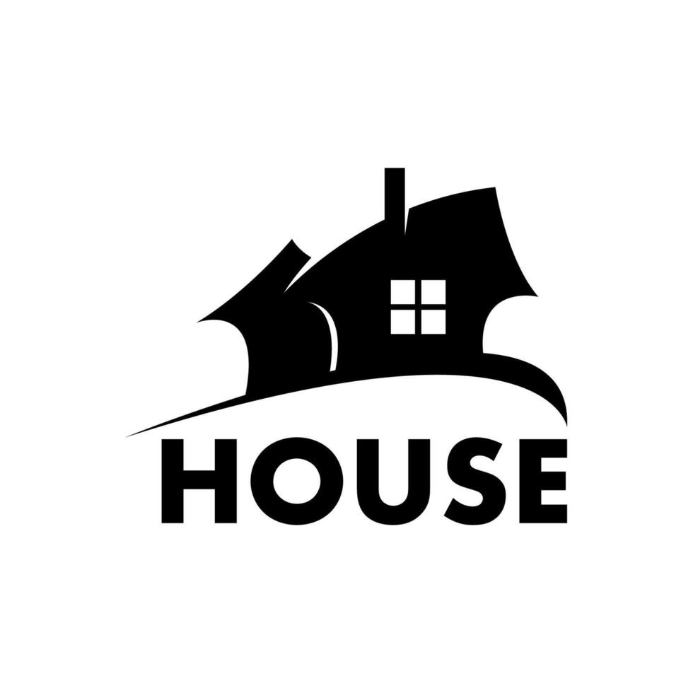 House art building logo design template vector