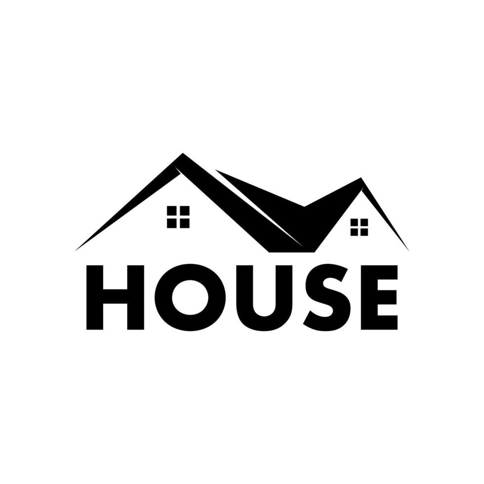 Home sign building house logo design template vector