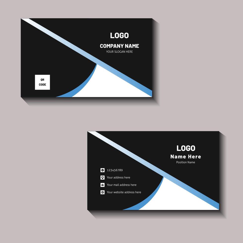 Business Card with Mock up vector