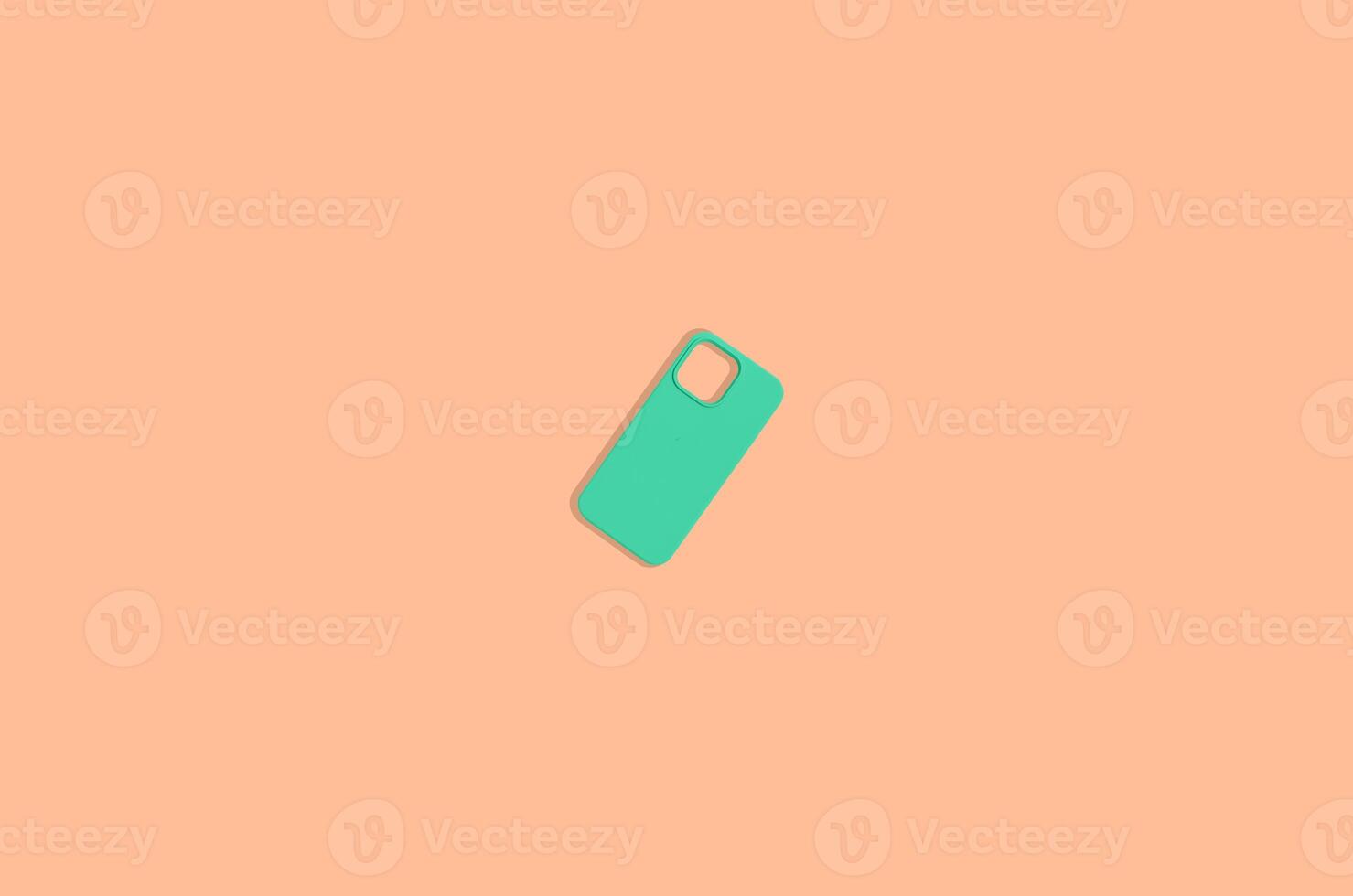 Minimalistic green phone case for smartphone. Petite, cute design with a small, sleek silicone photo