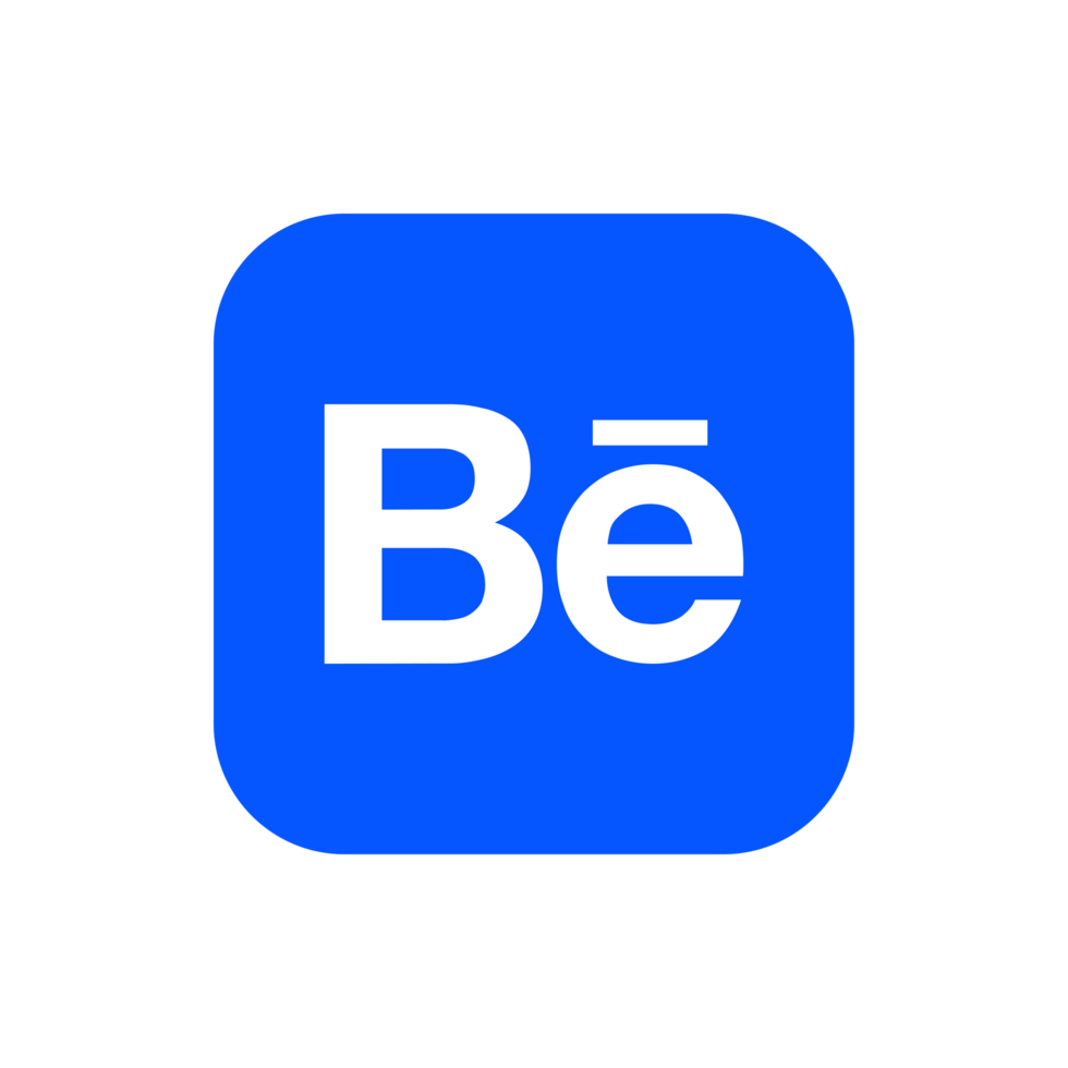 Behance Logo Icon Be App Transparent Background Premium Social Media Design for Digital Download png