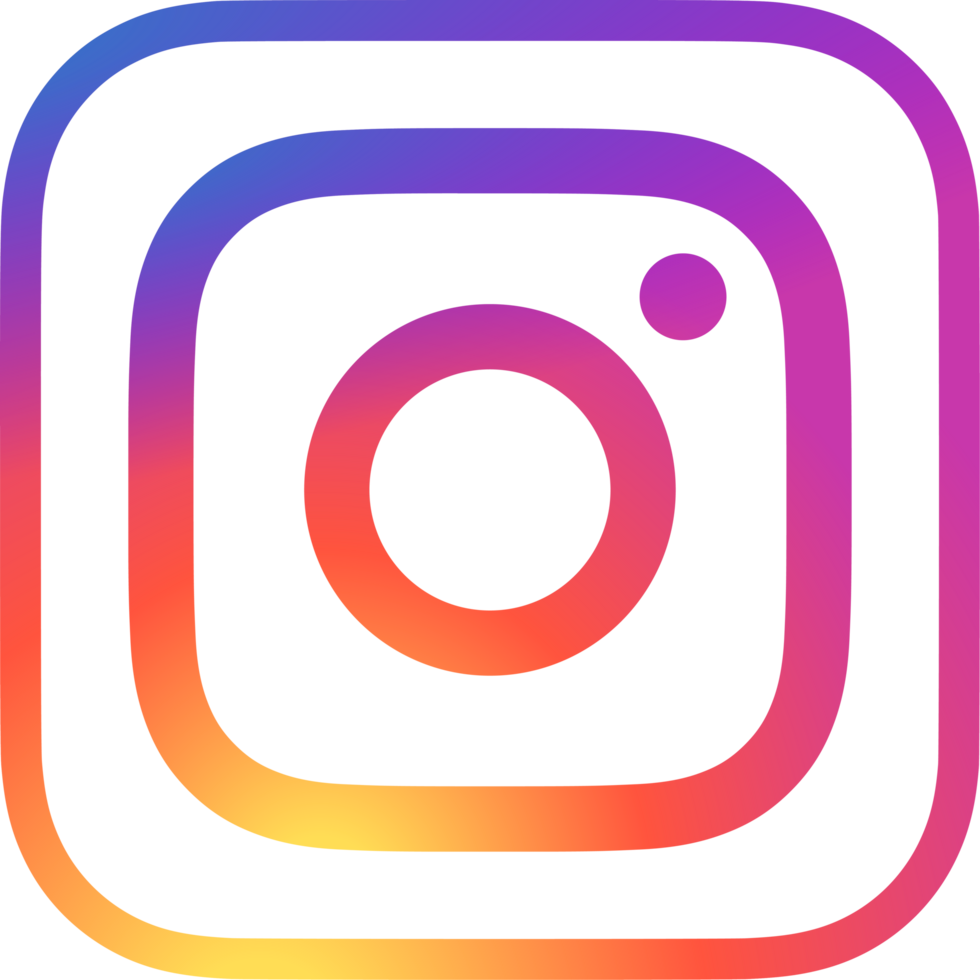 Instagram Logo Outline Icon IG App Transparent Background Premium Social Media Design for Digital Download png