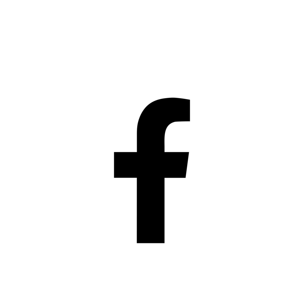 Facebook White Logo Icon FB App Transparent Background Premium Social Media Design for Digital Download png
