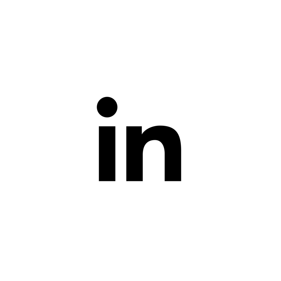 Linkedin Circle White Logo Icon App Transparent Background Premium Social Media Design for Digital Download png