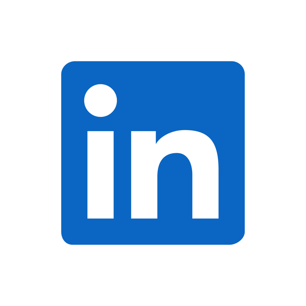 Linkedin Logo Icon App Transparent Background Premium Social Media Design for Digital Download png