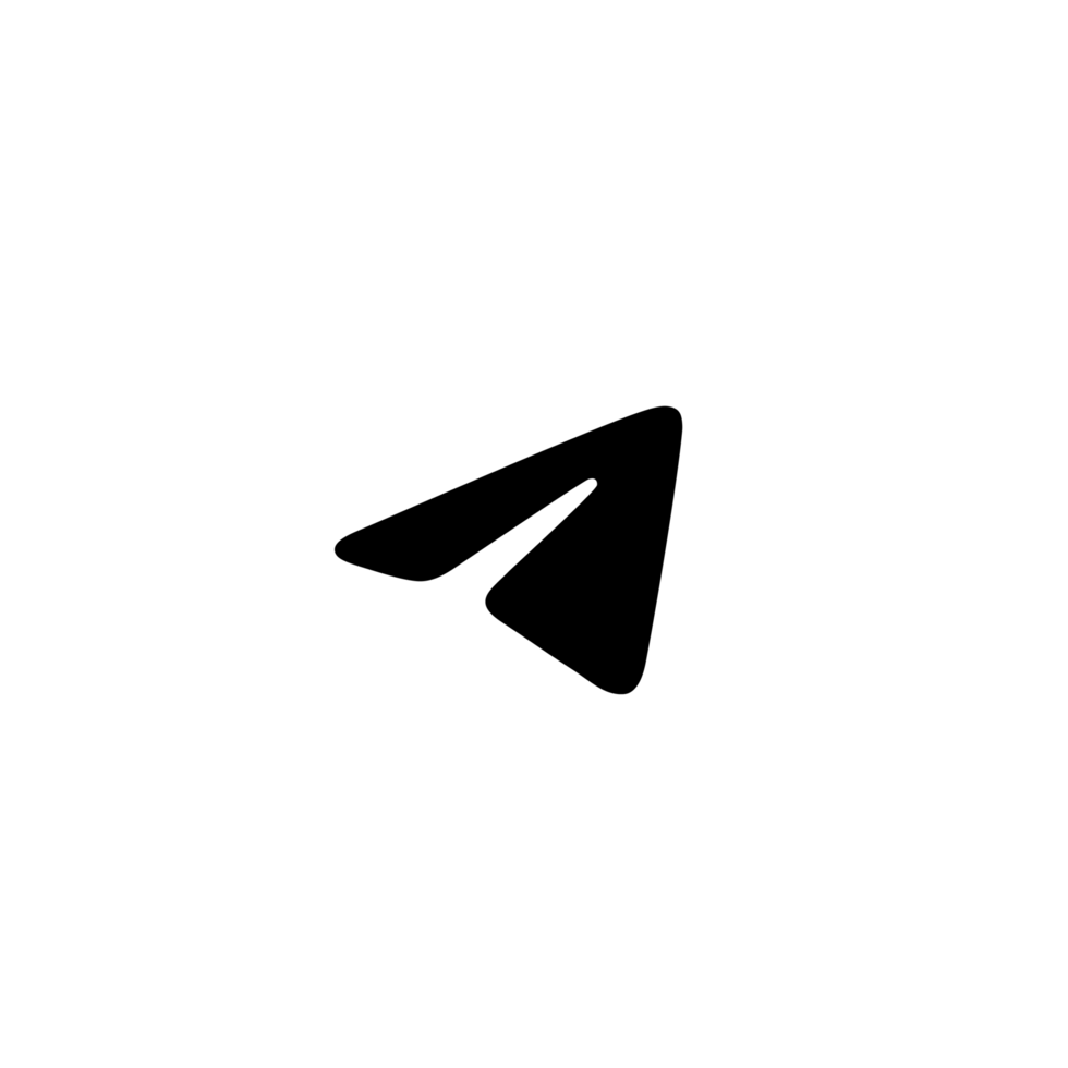 Telegram Circle White Logo Icon Telegram App Editable SVG Transparent Background Premium Social Media Design for Digital Download png