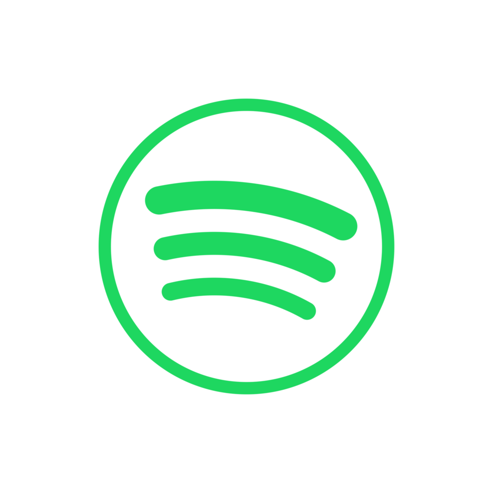 Spotify Logo Circle Outline Icon Spotify App Editable SVG Transparent Background Premium Social Media Design for Digital Download png