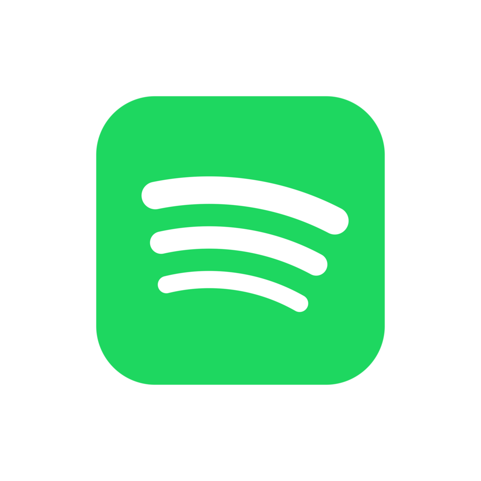 Spotify Logo Icon Spotify App Editable SVG Transparent Background Premium Social Media Design for Digital Download png