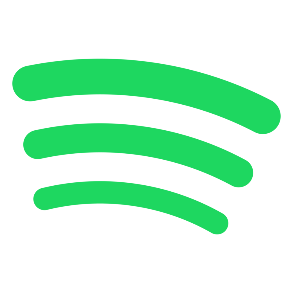 Spotify Icon Logo Spotify App Transparent Background Premium Social Media Design for Digital Download png