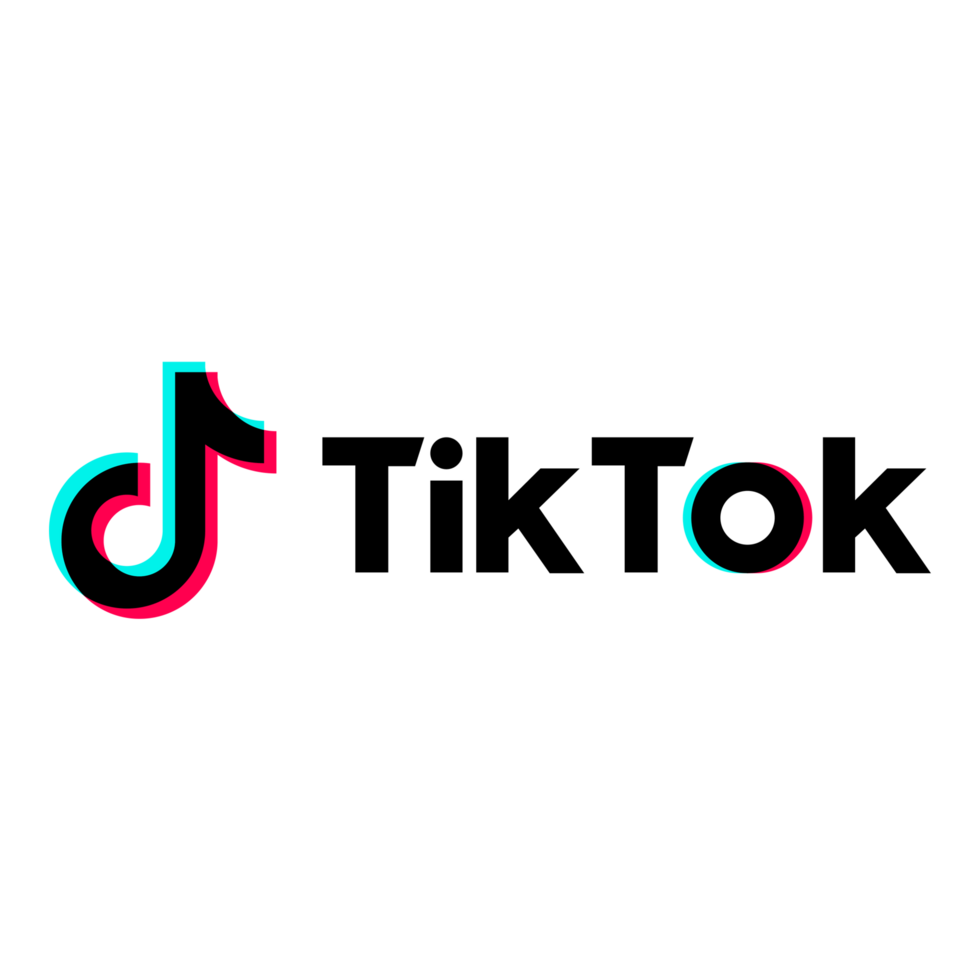 TikTok Wordmark Logo Icon TikTok App Transparent Background Premium Social Media Design for Digital Download png