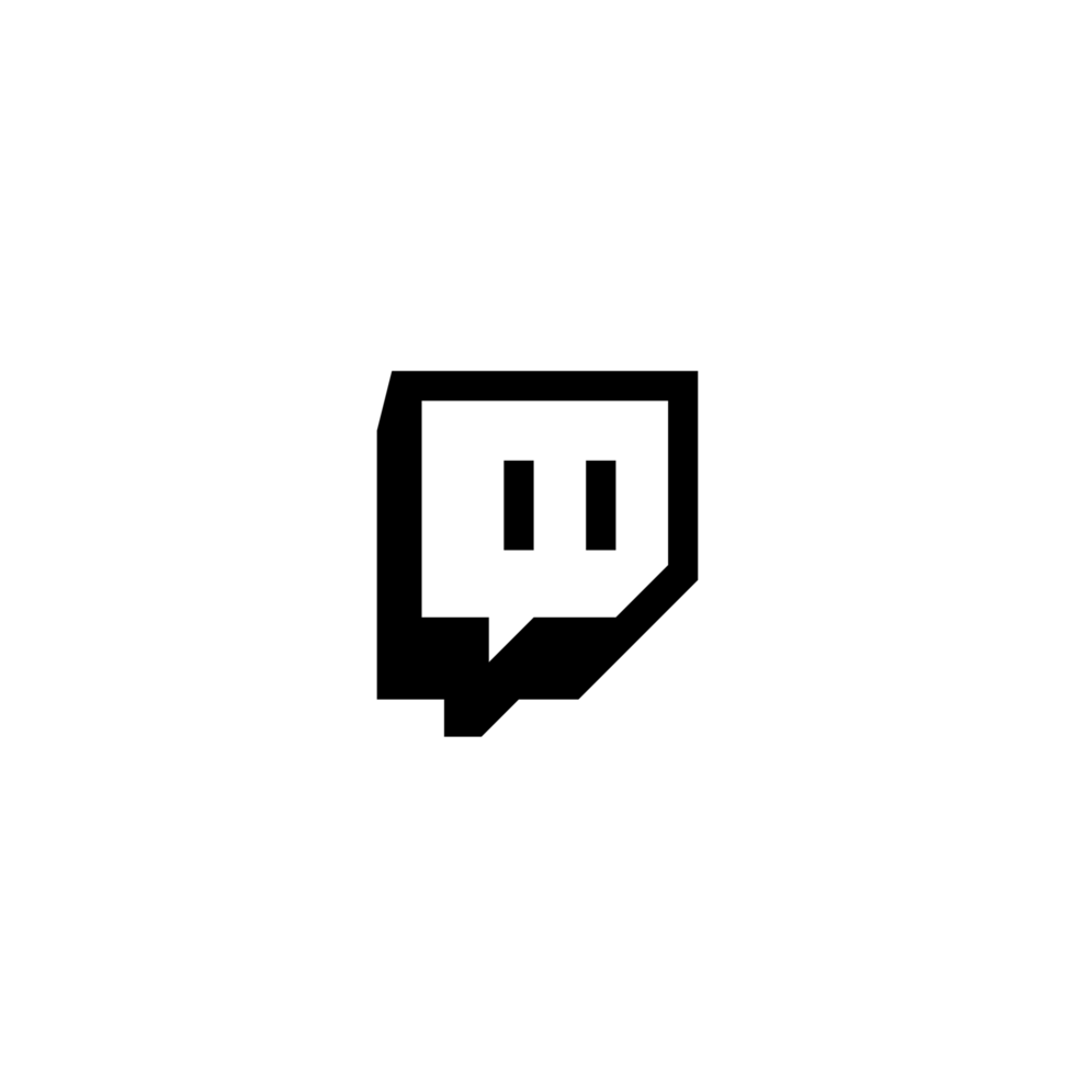 Twitch Circle White Logo Icon Twitch App Transparent Background Premium Social Media Design for Digital Download png