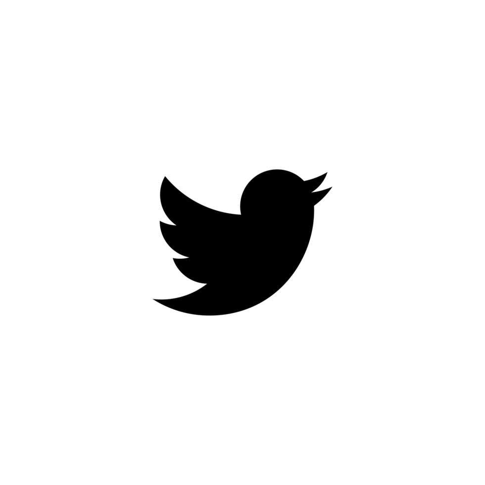 Twitter White Logo Icon Twitter App Transparent Background Premium Social Media Design for Digital Download png