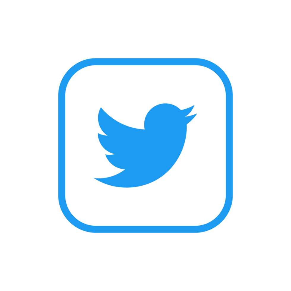 Twitter Logo Outline Icon Twitter App Transparent Background Premium Social Media Design for Digital Download png