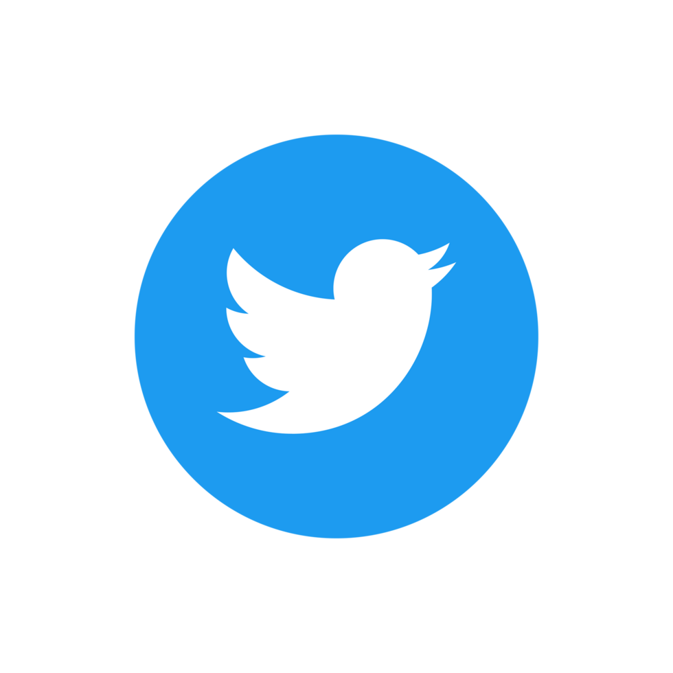 Twitter Circle Logo Icon Twitter App Transparent Background Premium Social Media Design for Digital Download png