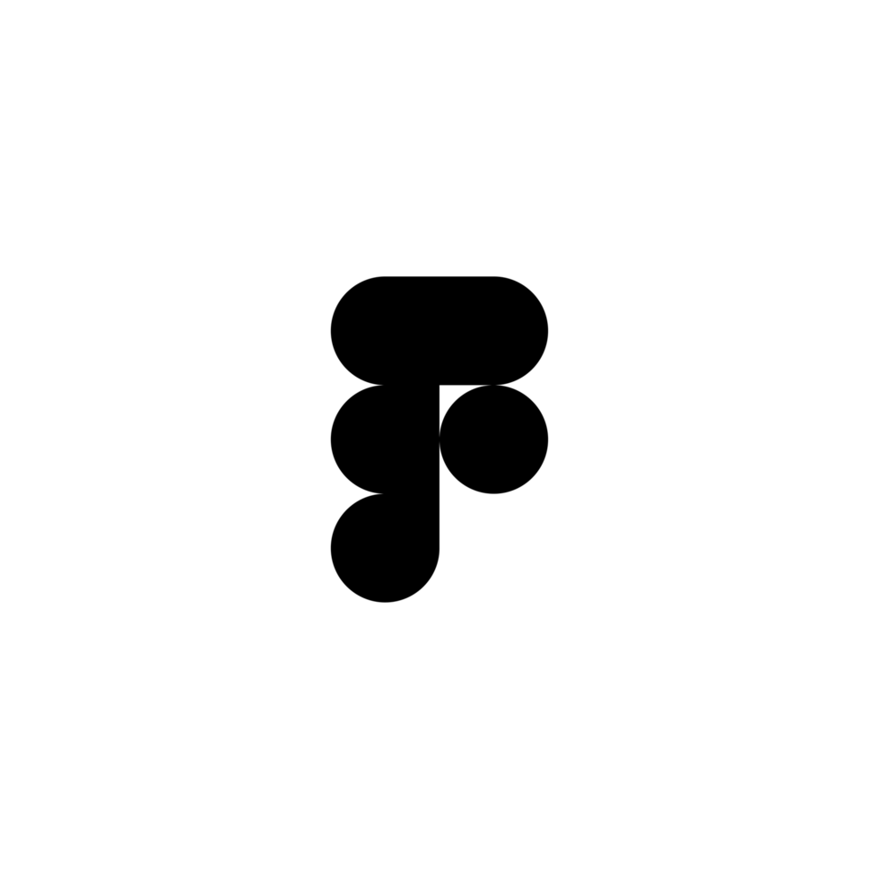 Figma Circle White Logo Icon Figma App Editable Transparent Background Premium Social Media Design for Digital Download. png
