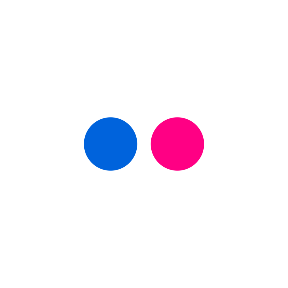 Flicker Logo Outline Icon Flicker App Editable Transparent Background Premium Social Media Design for Digital Download png