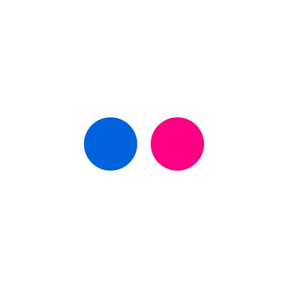 Flicker Logo Circle Outline Icon Flicker App Editable Transparent Background Premium Social Media Design for Digital Download png