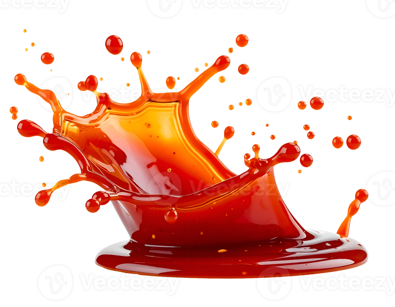 realistic splash of brown fish sauce on isolated background, dynamic liquid motion for food design and condiment advertising png