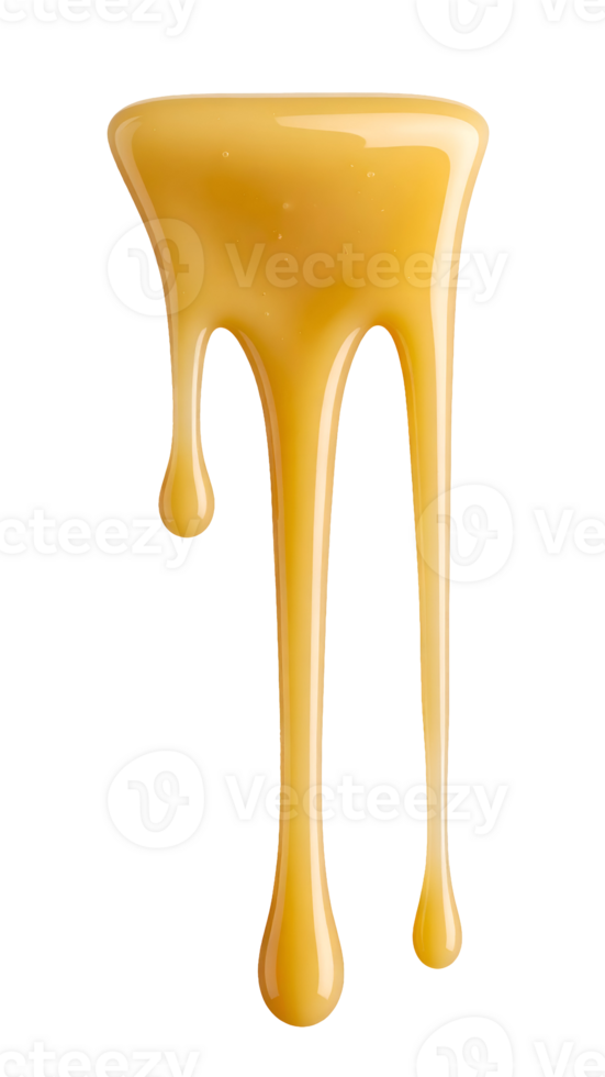 slow dripping condensed milk with smooth creamy texture and glossy surface on isolated background for dessert and food styling png