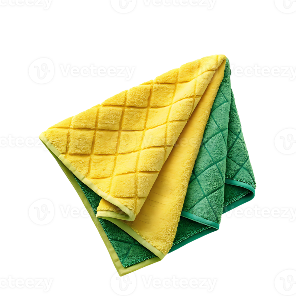 Soft Yellow Towel Neatly Folded Bath png