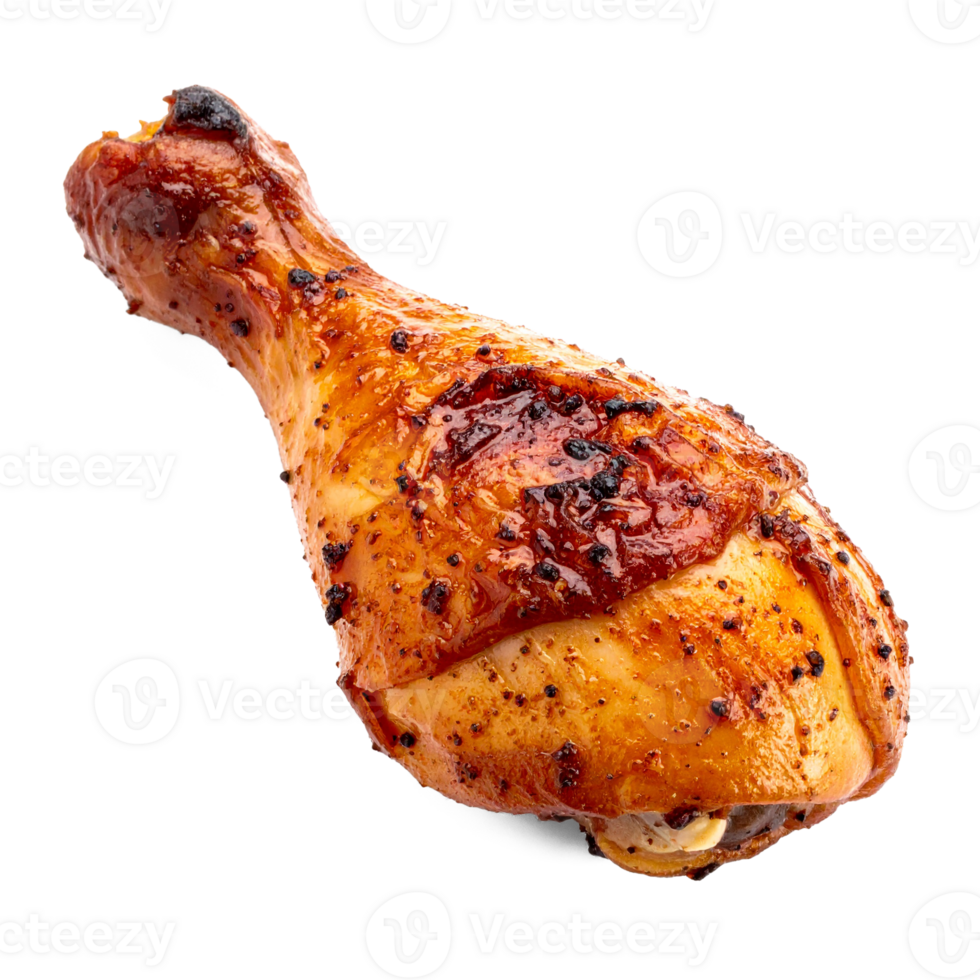 Roast chicken drumstick, transparent background png