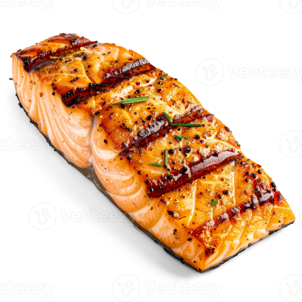 Salmon fish fillet, transparent background png