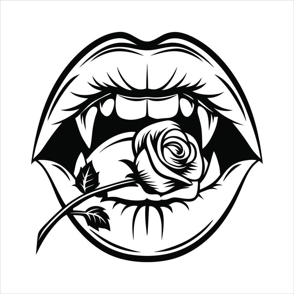 spooky vampire romance vector