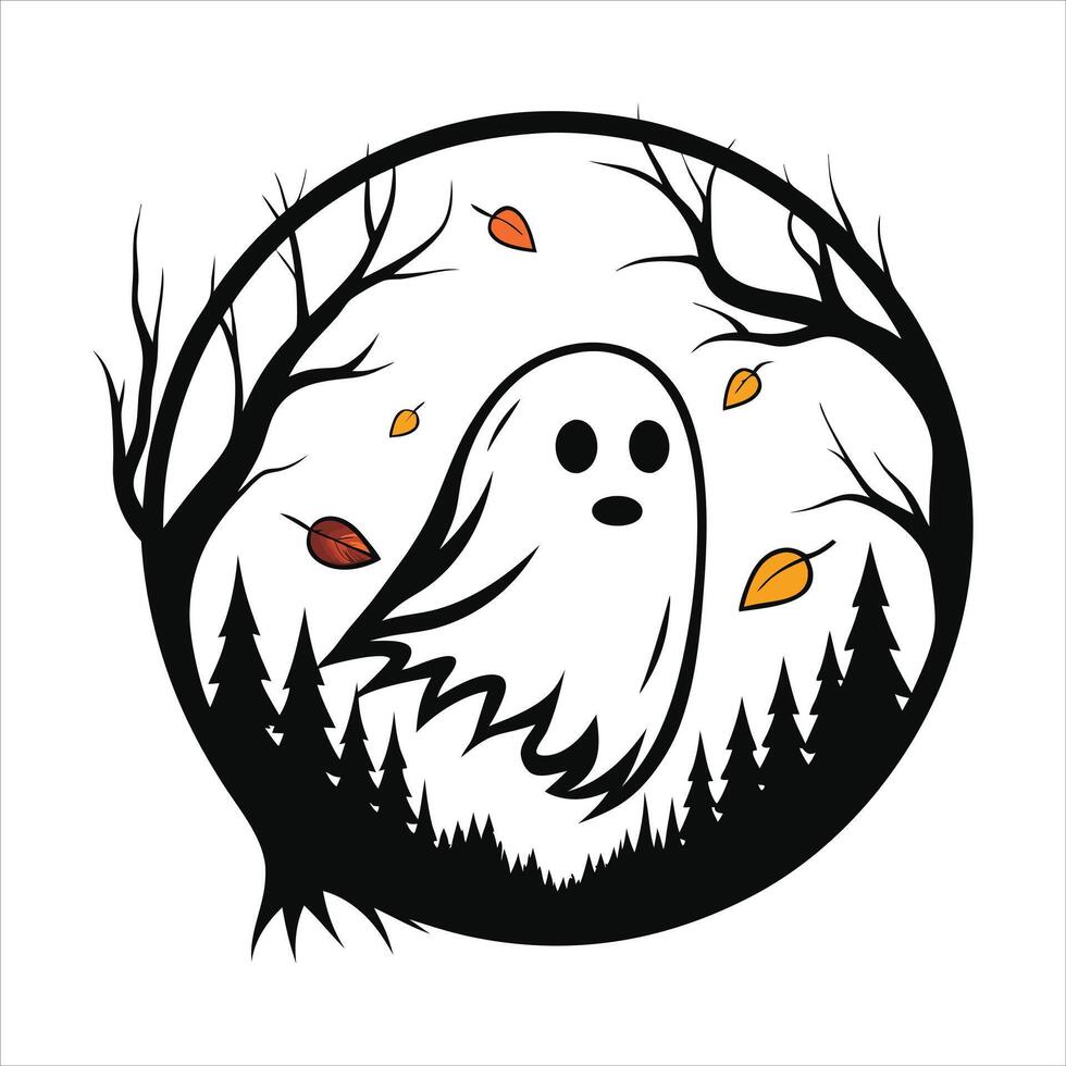 fall harvest ghost vector