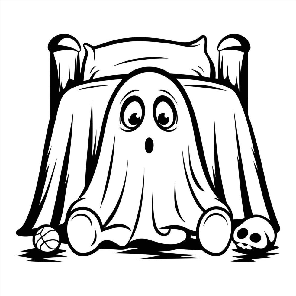 Surprise Under the Blanket vector