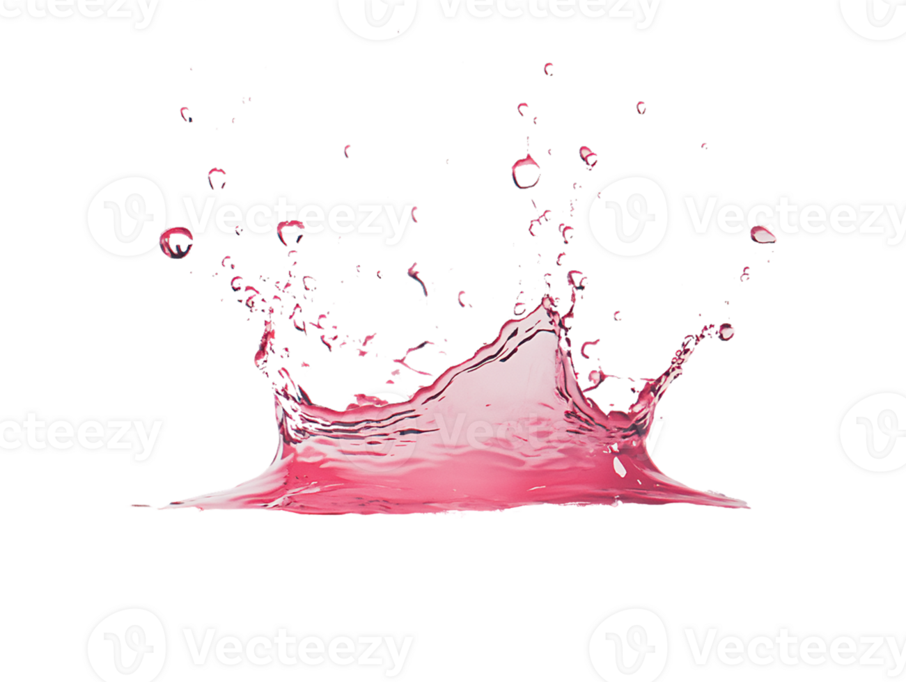 Pink Liquid Splash on Transparent Background png