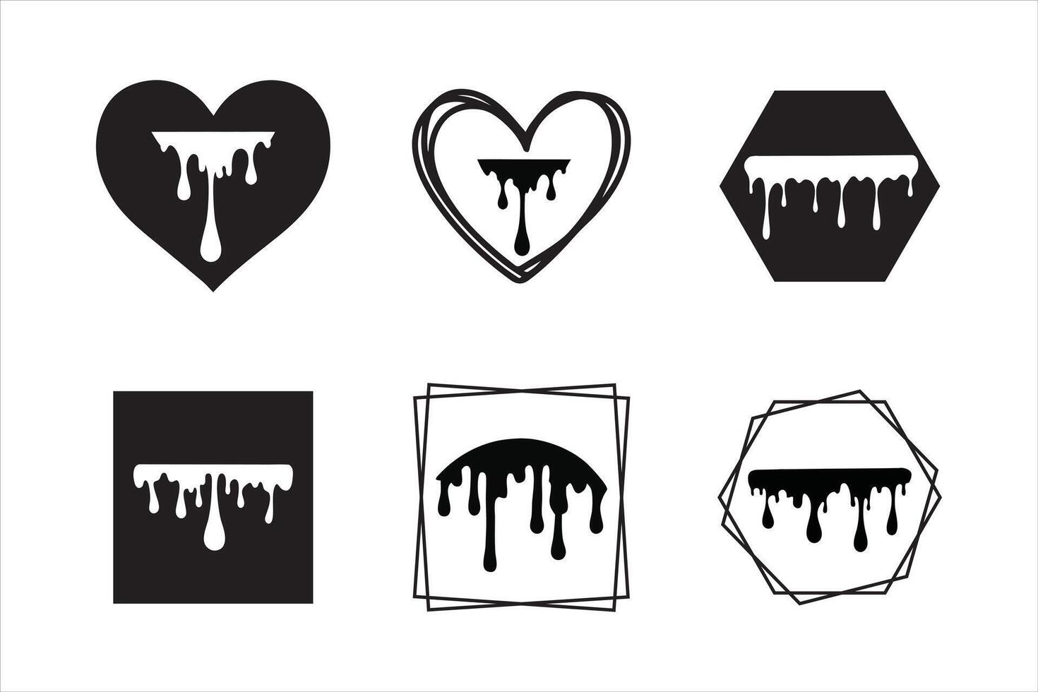 Neon Drip Design vector