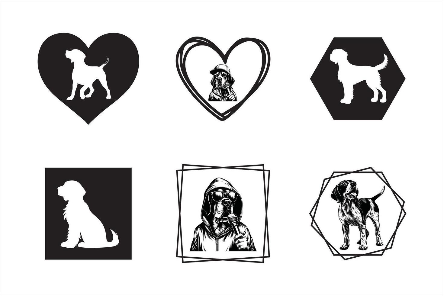 Pointer Dog Bundle vector