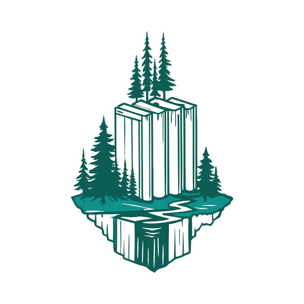 Journey to the Falls vector