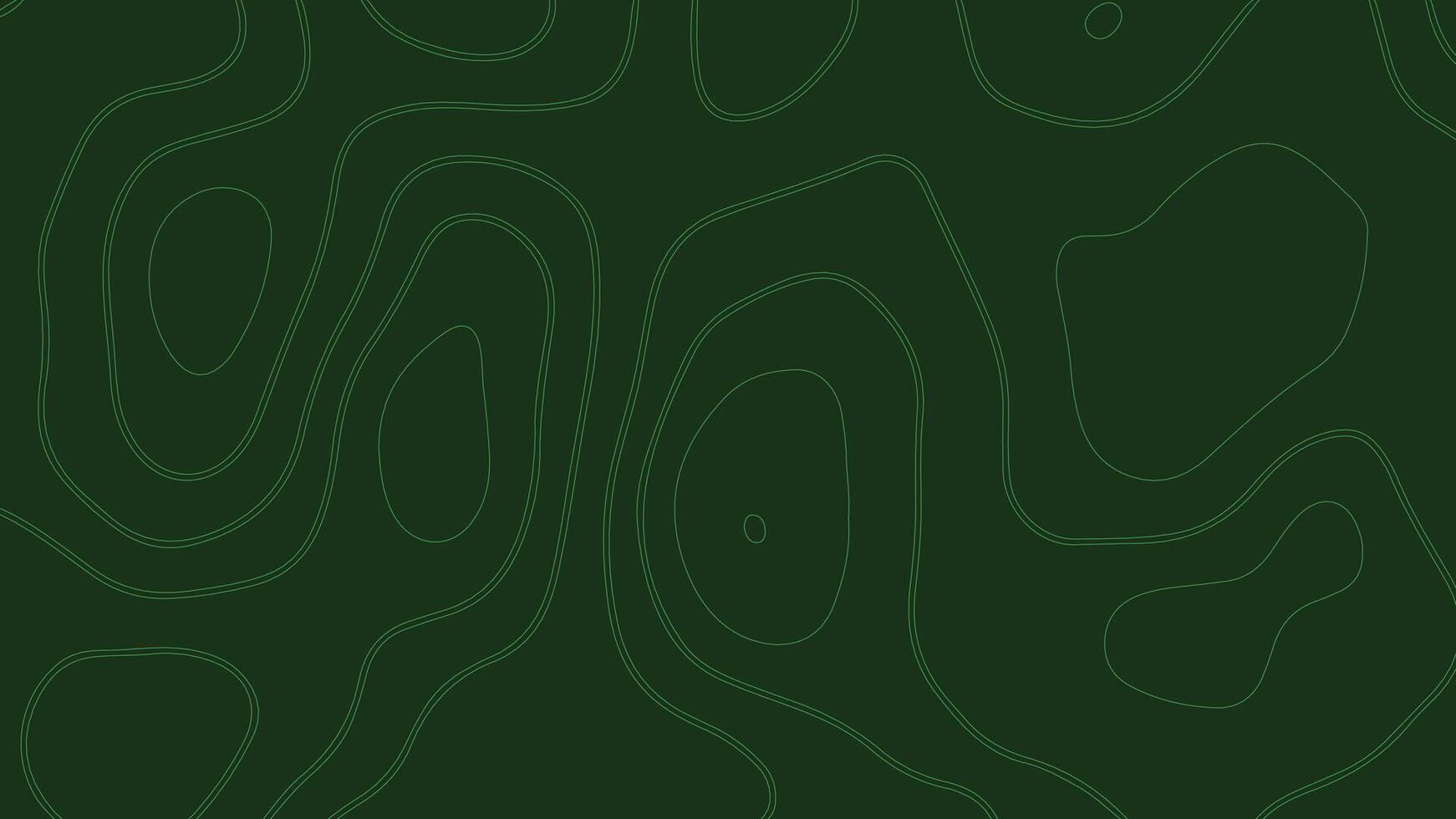 Green Abstract Topographic Map Background. Minimal Contour Terrain Design vector
