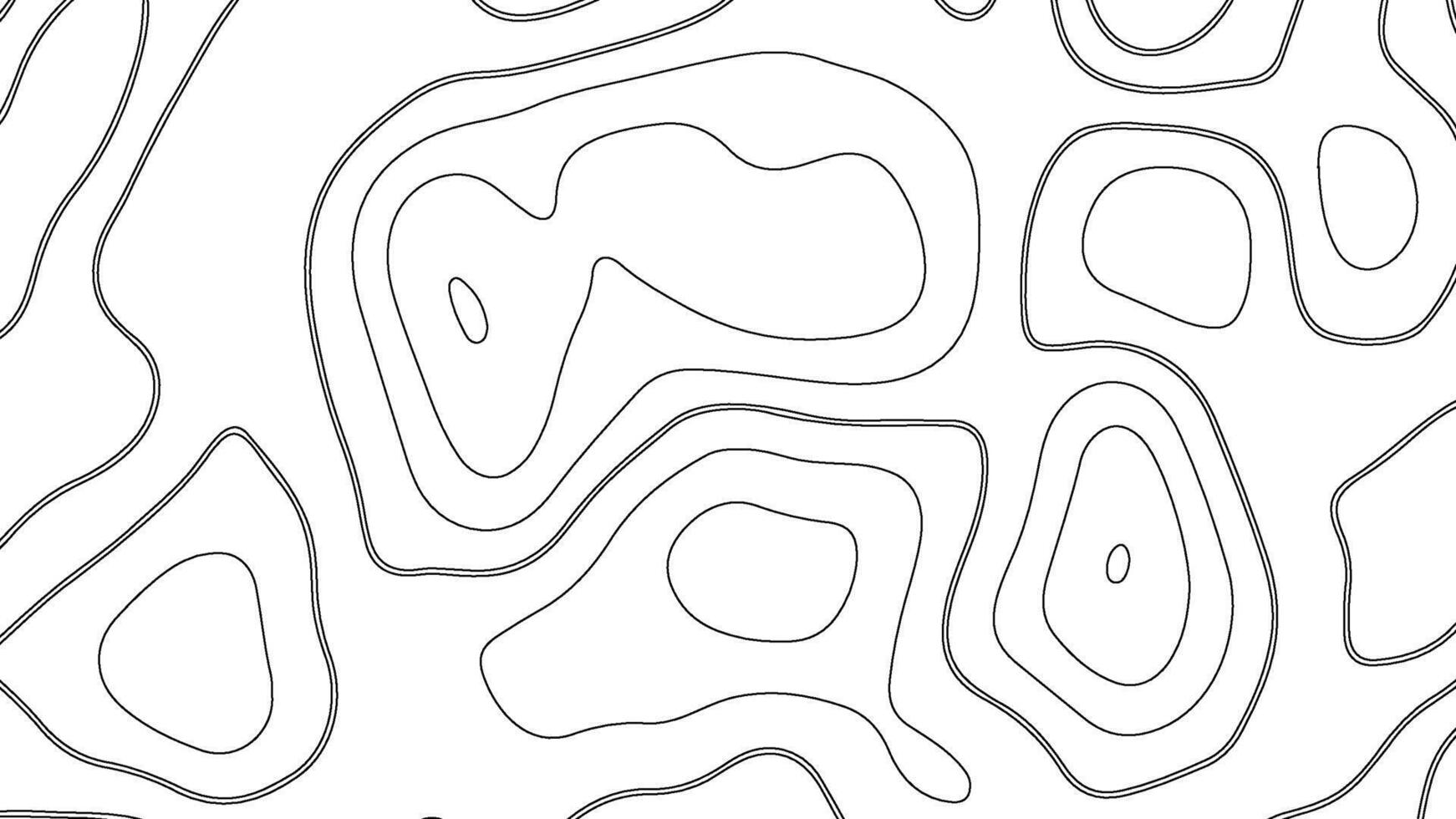 Abstract Topographic Contour Lines Background vector