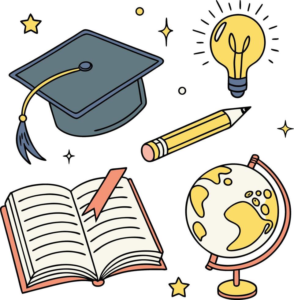 Editable Icons for E-learning Platforms vector