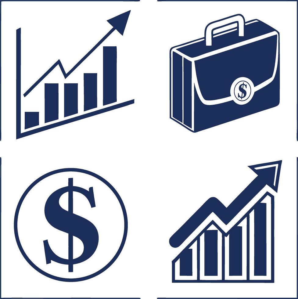 Creative Business Icons for Strategy vector