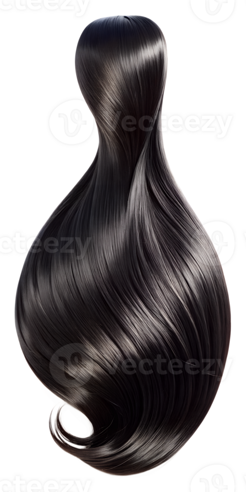 black shiny hair png
