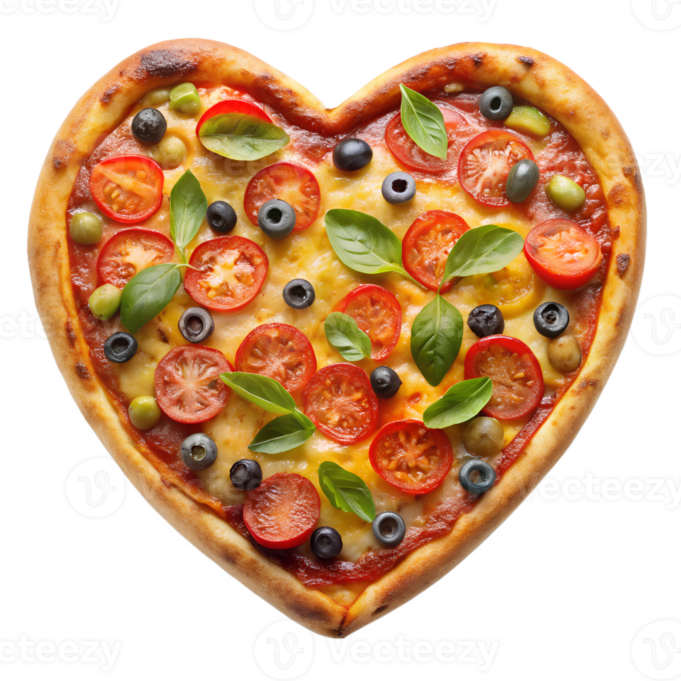 heart shape pizza png