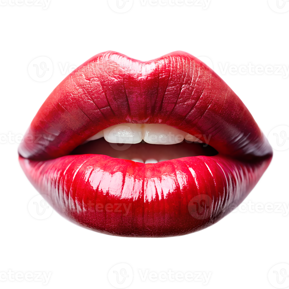 red lips with teeth png