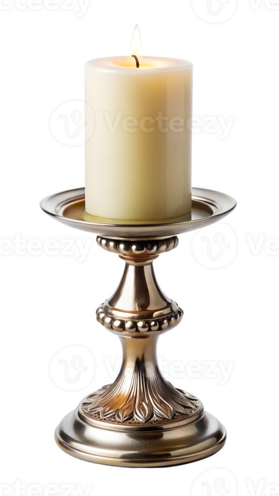 candlestick with white candle png