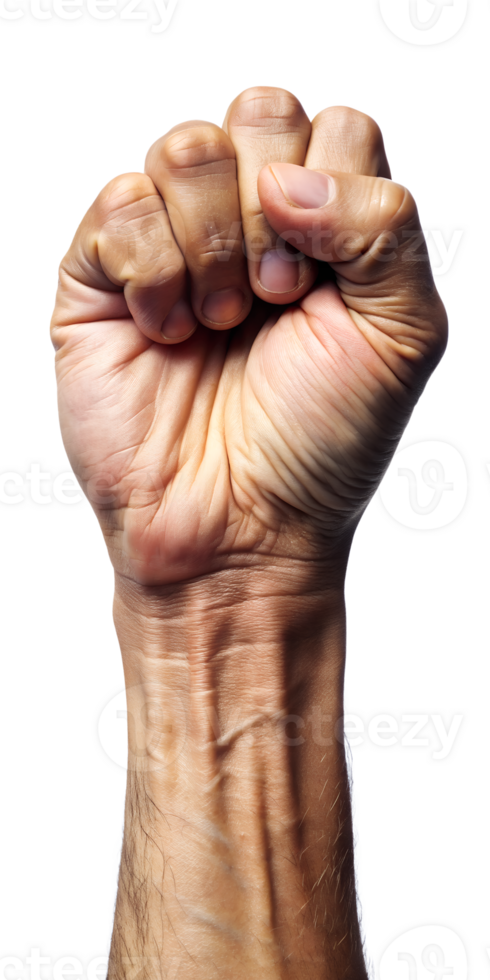 fist punching the air png