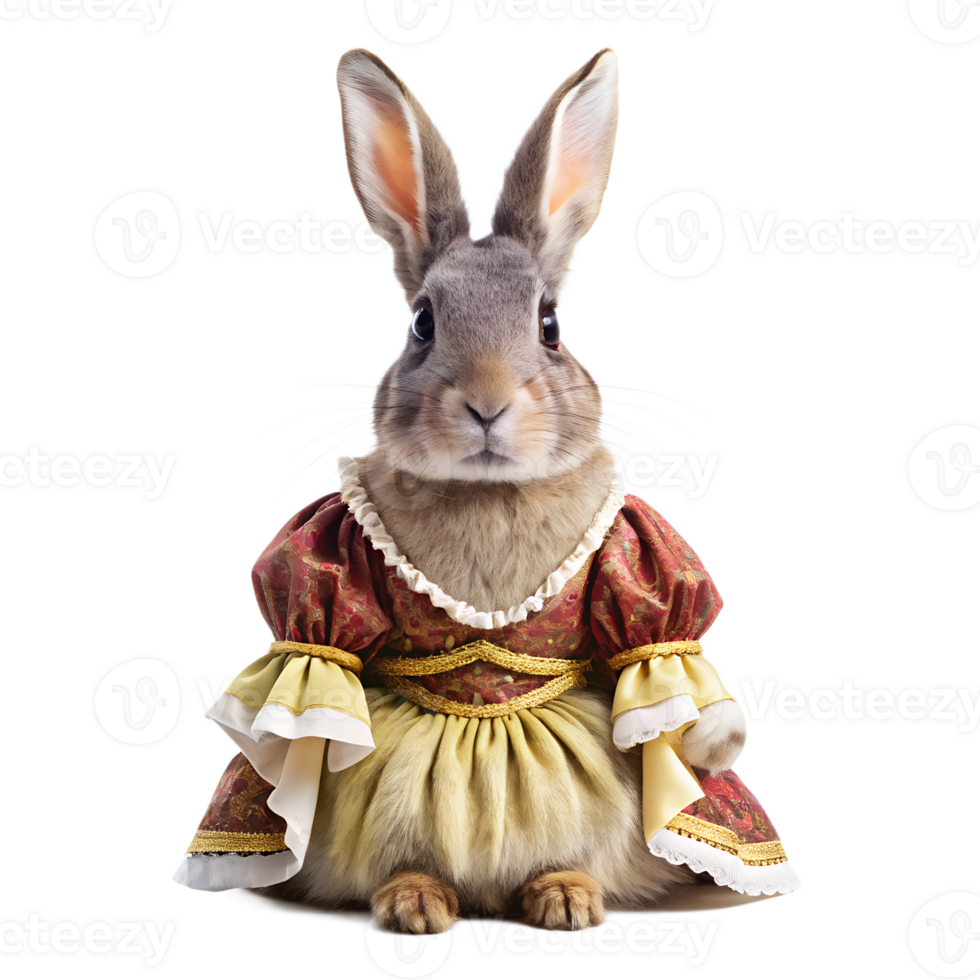 Easter bunny with a gift png