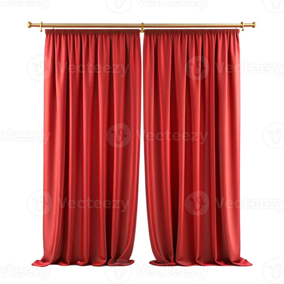 red velvet curtains png