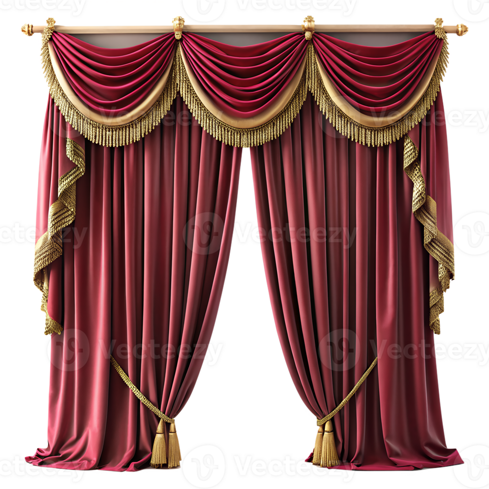 luxury velvet curtains png
